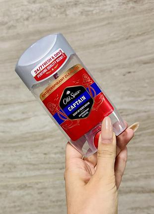 Прозорий гелевий антиперспірант-стік old spice captain