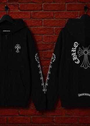 Zip-худі chrome hearts 2