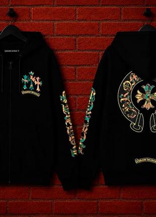 Zip-худі chrome hearts