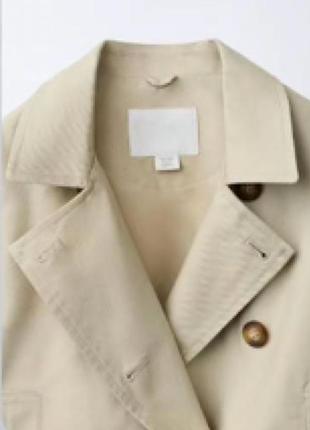 Тренч плащ вкорочений zara 3