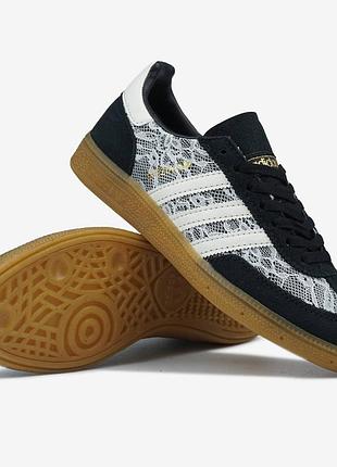 Adidas handball spezial brown white cow print