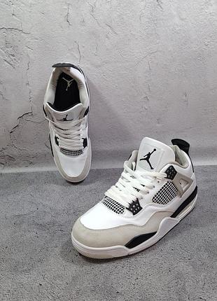 Кросівки air jordan 4 military баскетбольні черевики 6 1 шкіряні