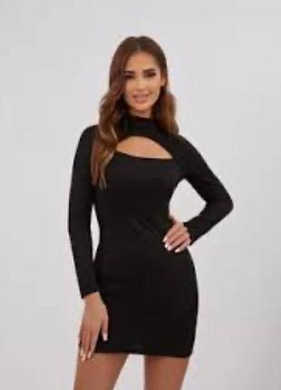 Платье женское в рубчик с вырезом на груди f&f uk 12 eur 40