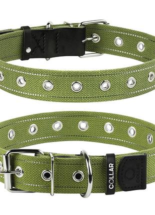 Ошейник для собак хлопковая тесьма collar брезент безразмерный (ширина 35мм, длина 63см)