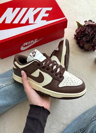 Кроссовки nike dunk low cacao wow