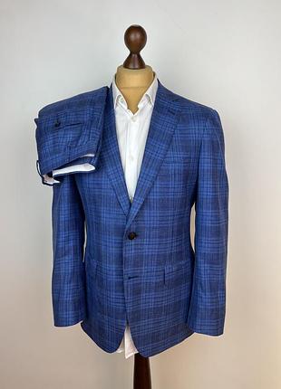 Suitsupply wool\silk\linen suit современный костюм в клетку сюитсаплай микс тканей
