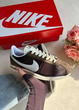 Кроссовки nike cortez brown