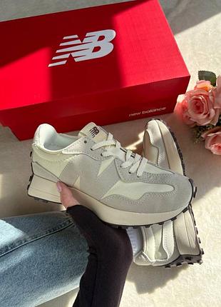 Кроссовки new balance 327 beige