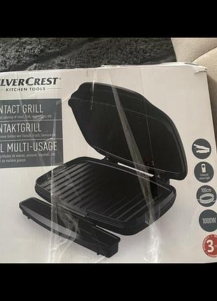 Електрогриль контактний silvercrest contact grill 1000w (притисний гриль