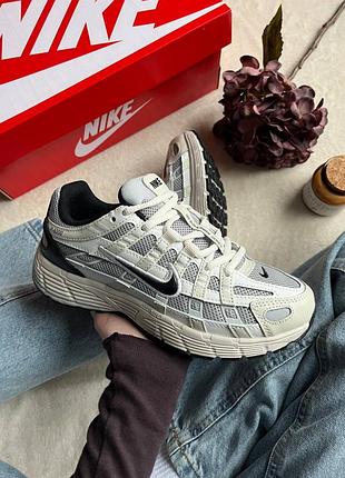 Кроссовки nike p-6000 beige/grey