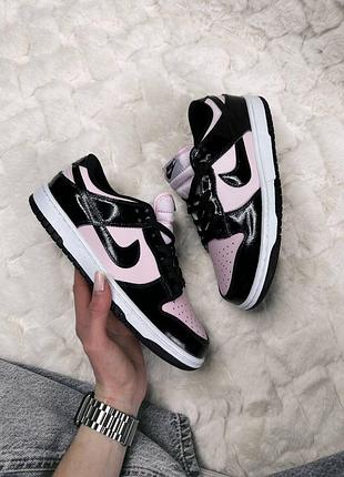 Кросівки nike sb dunk low pink black