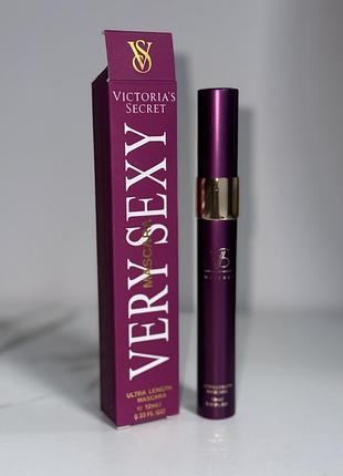 Туш для вій мегаобʼєм і довжина ефект накладних вій victoria’s secret