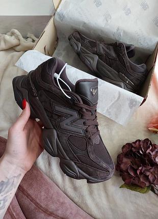Кроссовки new balance 9060 brown