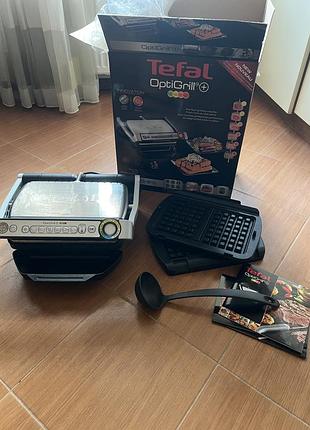 Optigrill tefal + сьемные поастины для вафель