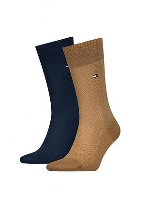 Носки высокие набор 2 пары для мужчины tommy hilfiger 701237636 39-42 комбинированный