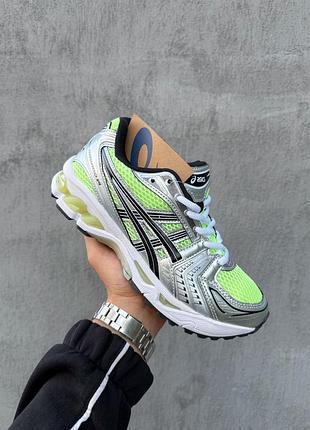 Кросівки asics gel-kayano 14 «silver/green»
