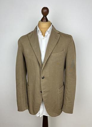 Boglioli "coat" cotton\linen blazer піджак без підкладки богліолі бавовна\льон