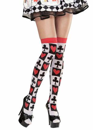 Чулки 20 den с принтом для женщины fever hosiery 42709 onesize (xxs-xxl) комбинированный
