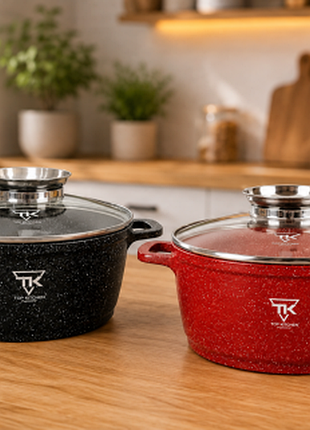Каструля top kitchen зі скляною кришкою tk00051 20 см 2,1 л