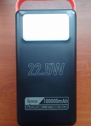 Hoco db03 100000mah 22.5w — повербанк для телефону, планшета, роутера