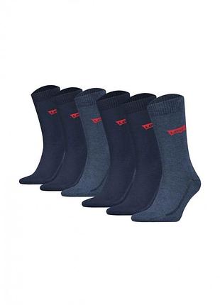 Носки набор 6 пар для мужчины levi^s 37157-1050 39-42 темно-синий