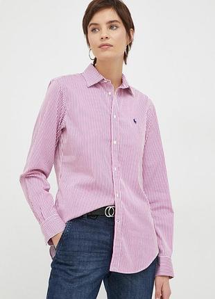 Жіноча приталена сорочка від преміального бренду ralph lauren