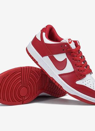 Nike dunk low red white