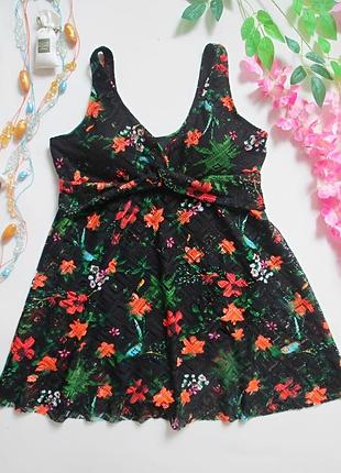 Ажурный слитный купальник платья qed ldn 🎀💚🎀