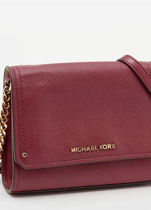 Идеальный акцент: сумка- кроссбоди michael kors jet set crossbody (burgundy)