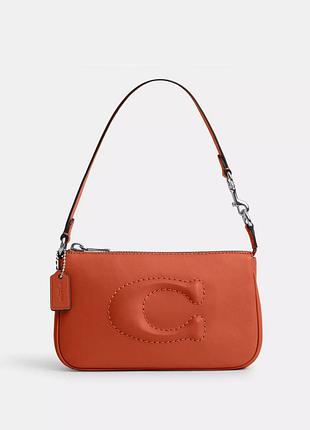 Кожаная сумка на плечо coach