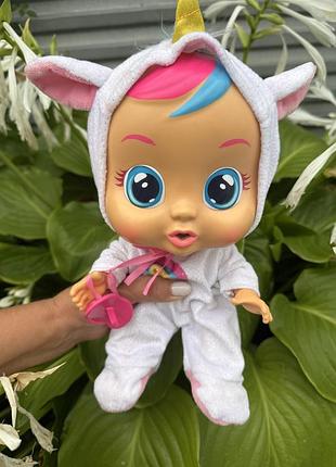 Інтерактивна лялька cry babies dreamy the unicorn мрійливий єдиноріг