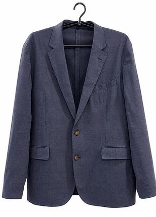 J.crew ludlow, темно-синій піджак у дрібну клітинку, приталений крій