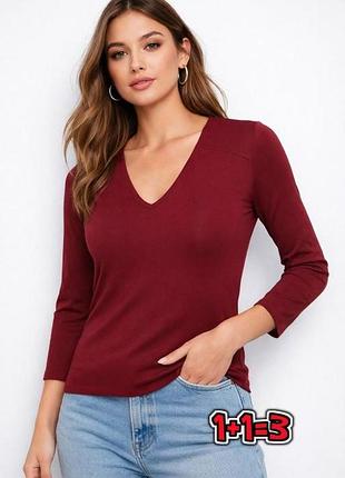 🎁1+1=3 фирменный свитер гольфик цвета бордо gerry weber, размер 44 - 46