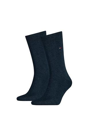 Носки высокие набор 2 пары для мужчины tommy hilfiger 371111356 43-46 темно-синий