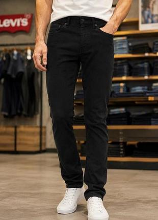 Джинсы мужские levi's черные, размер s (w29/l32), стрейч-коттон