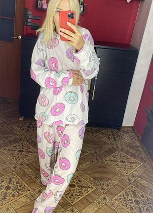 Пижама пончики флис 🍩🍩