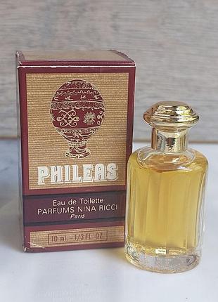Phileas nina ricci, edt, 10 мл, миниатюра, редкость, оригинал, vintage