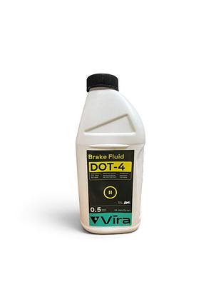 Жидкость тормозная vira brake fluide dot-4 0,5л
