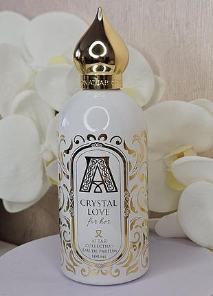 Attar collection crystal love for her распил оригинал женские духи фрукты роза молочный шоколад белый мускус мускатный орех бурбонская ваниль