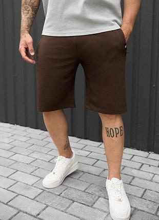 Мужские темно-коричневые шорты staff wh dark brown