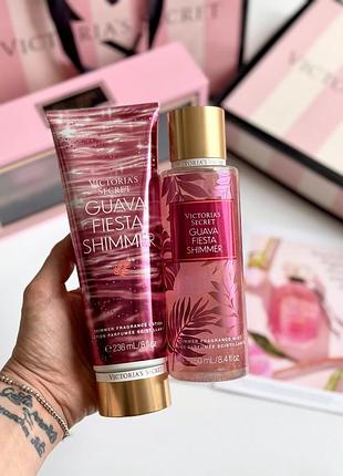 Спрей та лосьйон для тіла з шиммером guava fiesta victoria’s secret