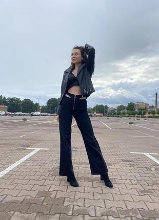 Чорні джинси кльош від бренду goldi 🖤