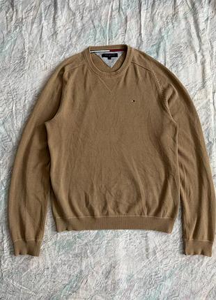 Светр джемпер tommy hilfiger оригінал бежевий
