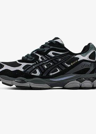 Чоловічі кросівки asics gel-nyc graphite grey black gore-tex / smb+ 🔗