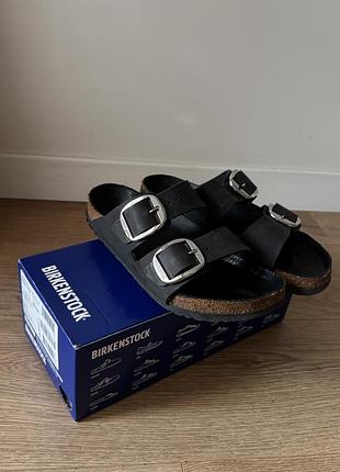 Birkenstock arizona bs, чорні, шкіряні, р. 41 оригінал