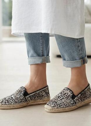 Zara мокасини еспадрільї туфлі хутро поні