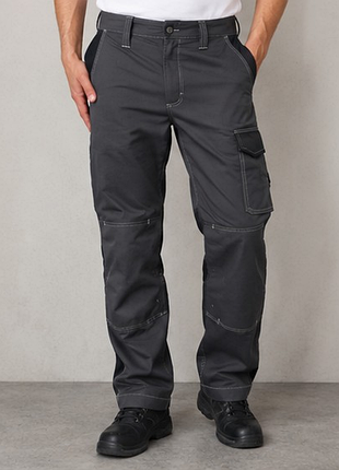 Мужские рабочие брюки kübler workwear 44, графитовые, карго