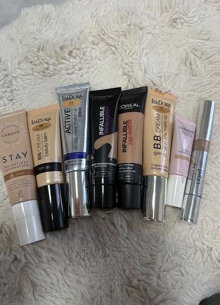 Оригінал набір лот тональних та консилерів під засмагу засмага tan isadora loreal lumene