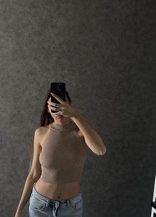 Бежевий топ s