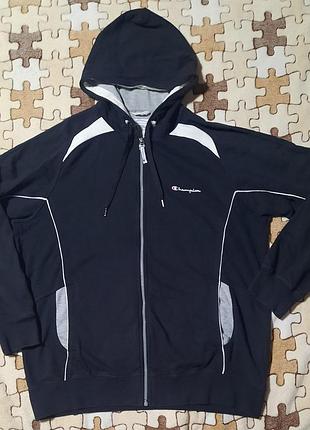 Оригінальна вінтажна зіпка champion / худі на блискавці champion xl-xxl
